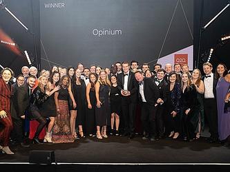 The Opinium team at the MRS Awards 2024